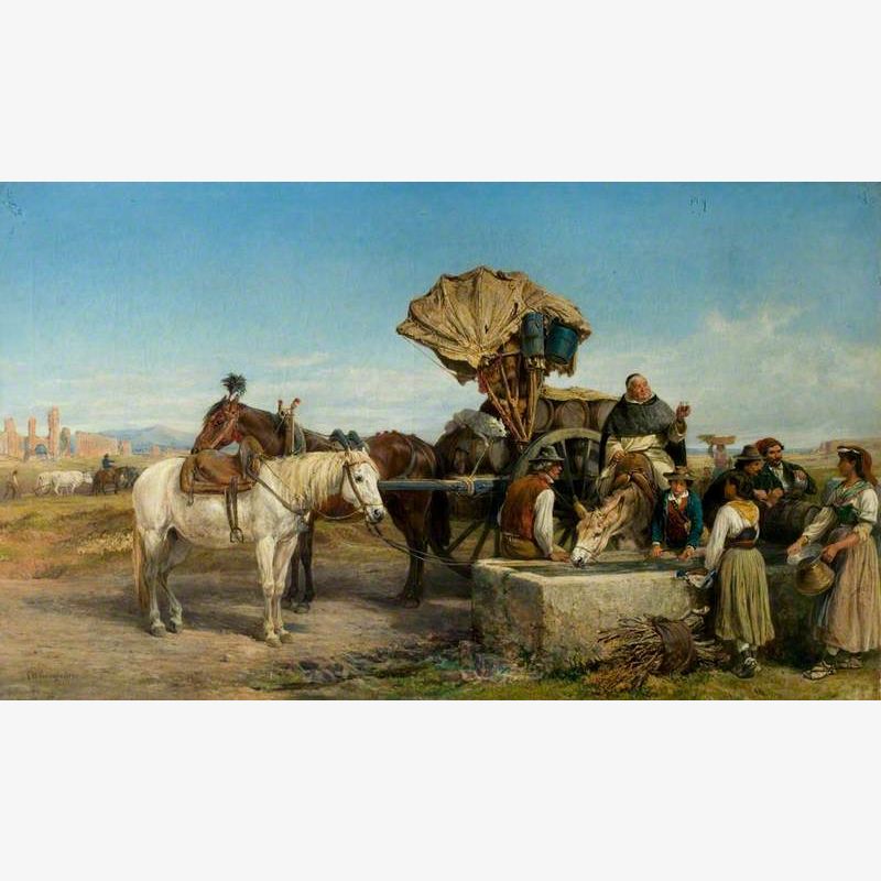 Wine Cart, the Roman Campagna