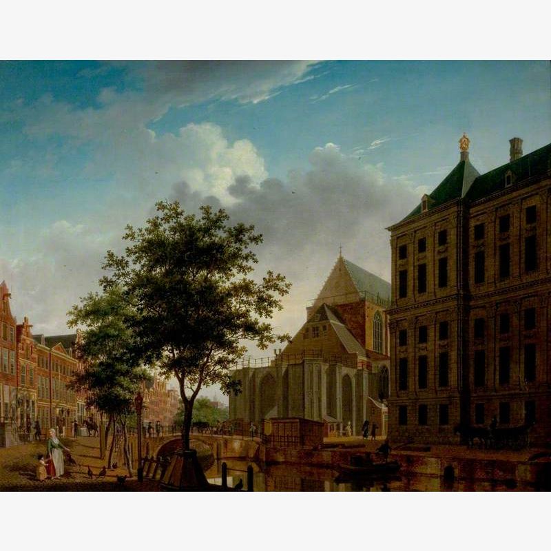 Back of Nieuwe Kerk and Town Hall, Amsterdam, Holland