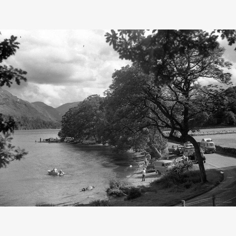 Cars and People at Lake, Ullswater