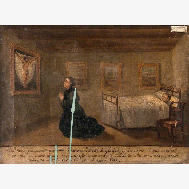 The Mother of Manuel Vargas Praying for His Recovery from a  Cerebral Attack, March 1862