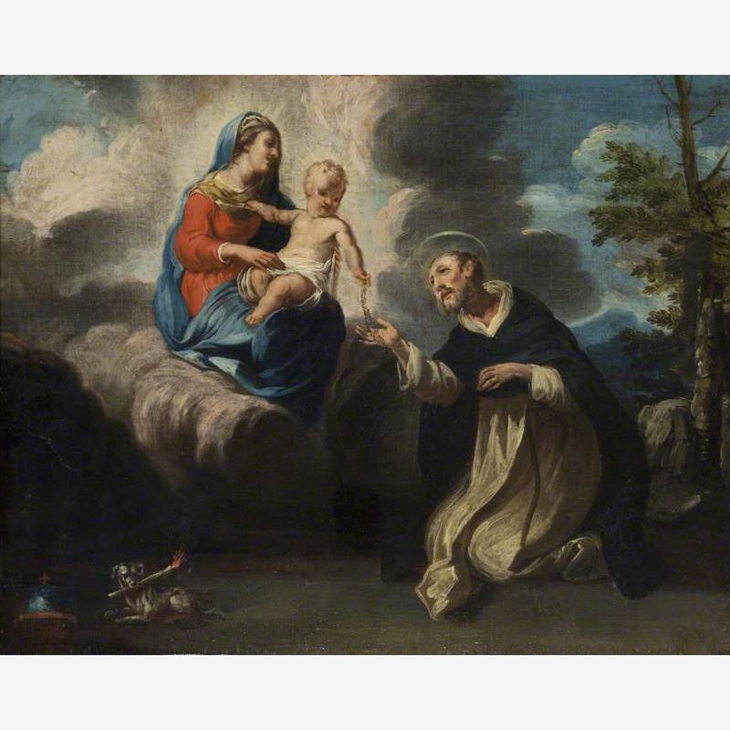 Virgin and Child with Saint Dominic