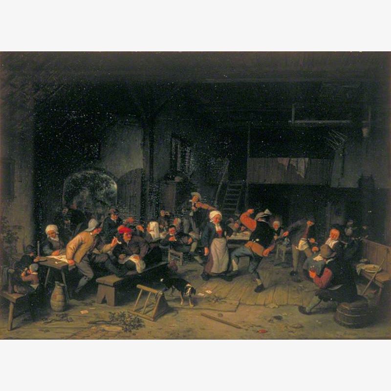 Peasants Dancing in a Tavern