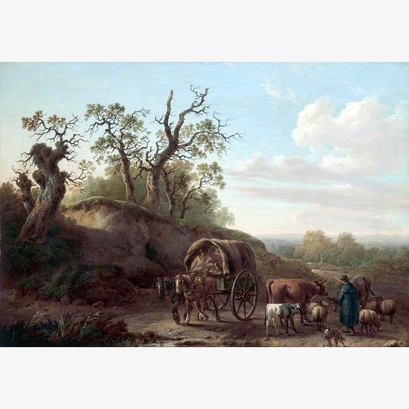 Landscape with Horses and Figures