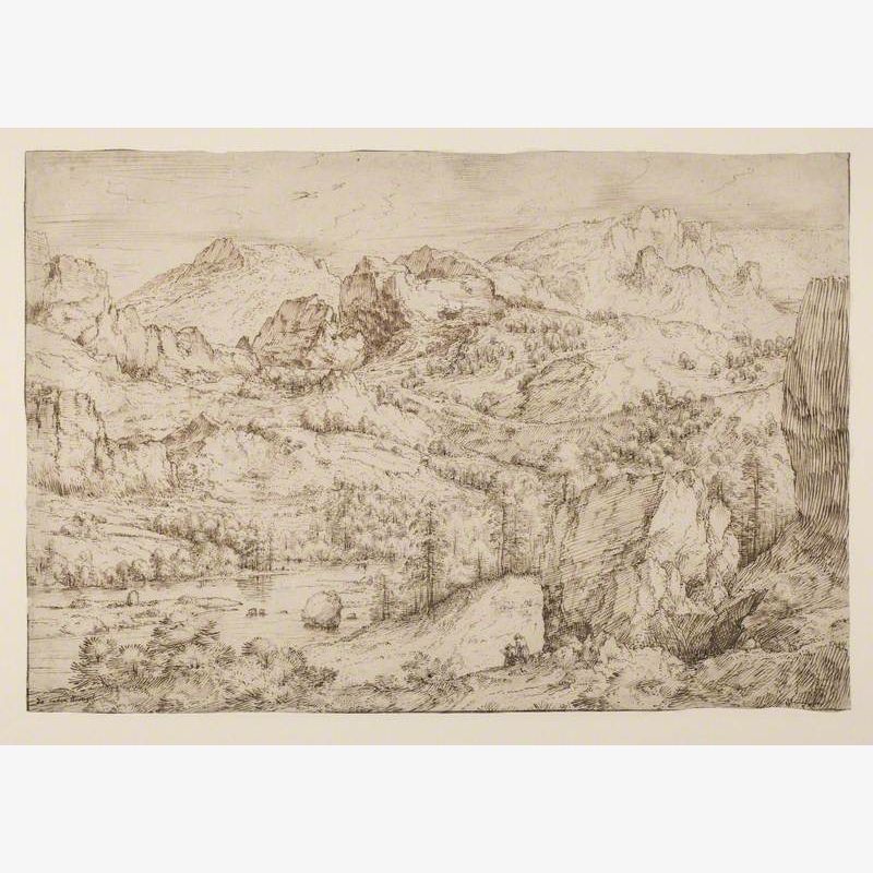 Landscape with an Artist Sketching