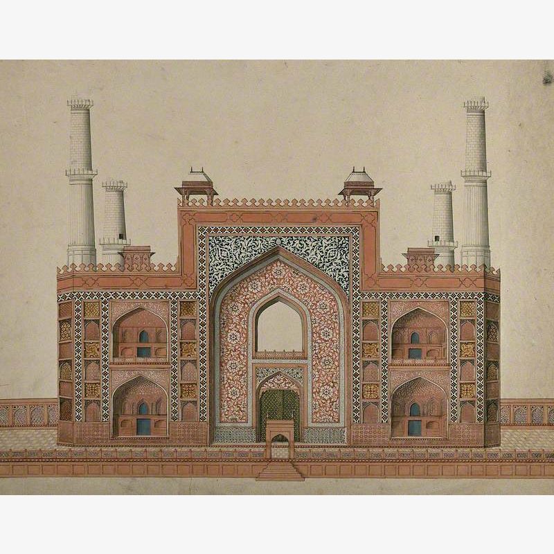 Uttar Pradesh: Gateway to the Mausoleum of the Emperor Akbar, Sikandra, near Agra