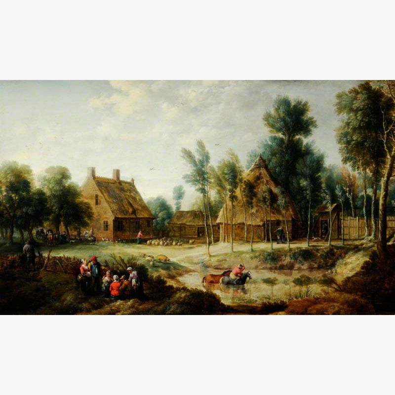 A Scene in a Flemish Village