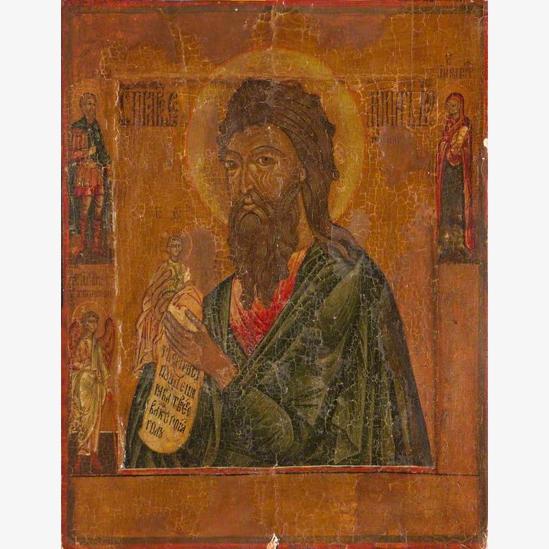 Icon with Saint John the Baptist
