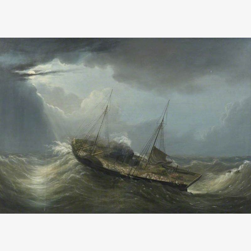 The Packet Boat 'Cumberland'; A Storm on the Firth