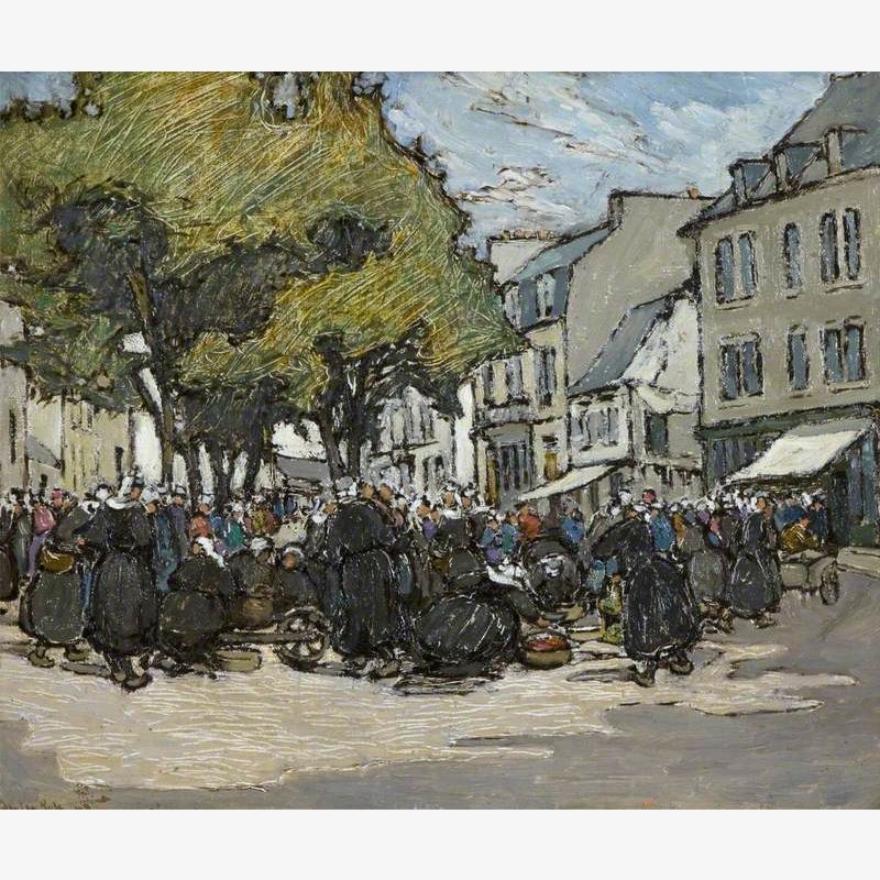 Le marché dans la rue, Concarneau