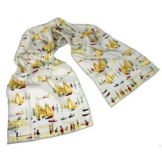 L. S. Lowry ‘Yachts’ (1959) silk scarf