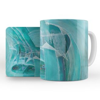 Wilhelmina Barns-Graham ‘Variation on a Theme, Splintered Ice No. 1’ mug and coaster