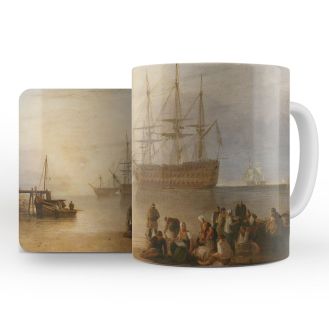 J. M. W. Turner ‘The Sun Setting through Vapour’ mug and coaster