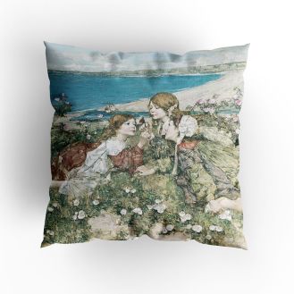 E. A. Hornel ‘Seashore Roses’ cushion