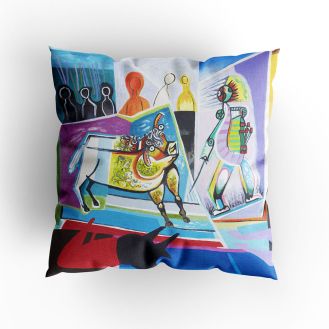 Les Drummond ‘The Bull that Dreamed of Immortality’ cushion