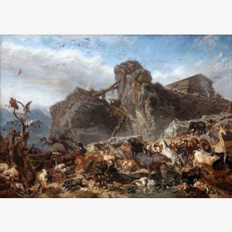 The Animals Leaving the Ark, Mount Ararat