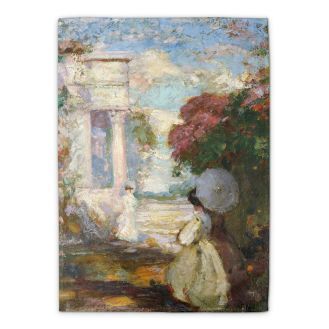 Charles Conder ‘Lyrical Landscape with Two Figures in Nineteenth-Century Dress’ tea towel