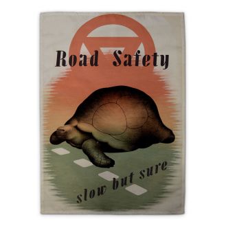 John T. Symington ‘Road Safety poster design’ tea towel