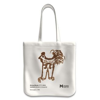 ‘The Chicken in Trousers’ tote bag