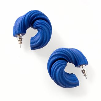Lynne MacLachlan ‘Peplos’ earrings – deep blue