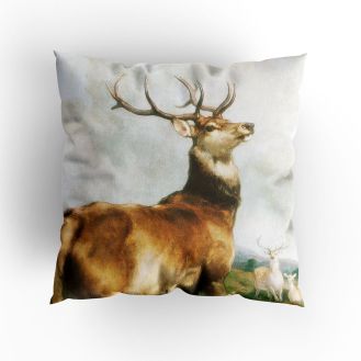 Edwin Henry Landseer ‘Deer of Chillingham Park, Northumberland’ cushion