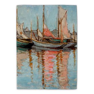 Georgina Moutray Kyle ‘The Pink Sails at Honfleur’ tea towel