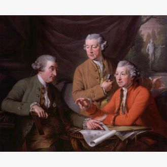 Sir William Chambers; Joseph Wilton; Sir Joshua Reynolds