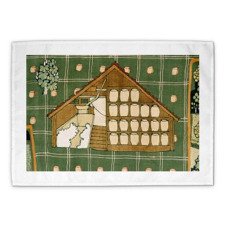 Michael O`Connell `Diversity of British Farming` Cheshire: cheese barn tea towel