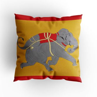 Dez Quarréll `Elephant Charging` cushion