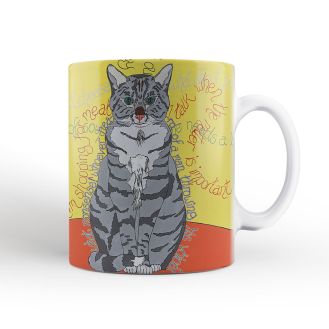 Dez Quarréll `The Talking Cat` mug