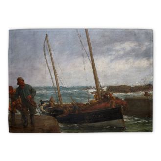 Adriaan Josef Heymans `St Abbs Harbour` tea towel