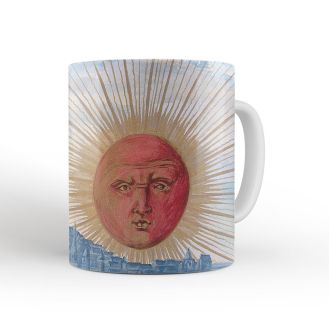 Salomon Trismosin `A Red-Faced Sun Rises above a City` mug