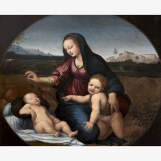 Madonna with Sleeping Child and the Infant Baptist