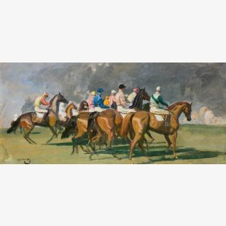 Study for 'The Start at Newmarket'
