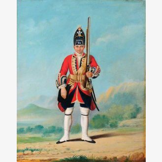 Man of Grenadier Company, Royal Welch Fusiliers, c.1742