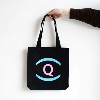 (Un)Defining Queer tote bag - blue, pink and white